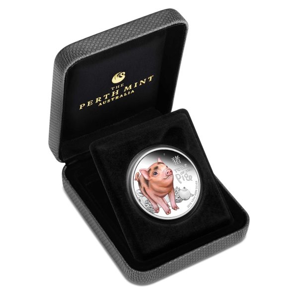 Pig 2019 3 494-3 1/2 oz Silver Perth Mint Baby Pig Proof Coin 2019