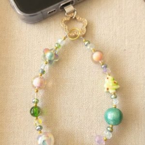 Pastel Dream Handcrafted Crystal & Charm Phone Lanyard