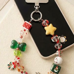 Handcrafted Festive Phone Charm & Wrist Strap